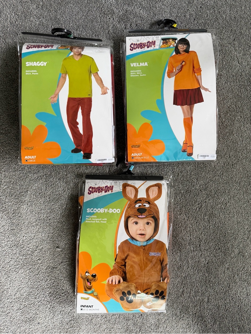 Scooby Doo Halloween Costumes (shaggy, Velma, Scooby-doo)